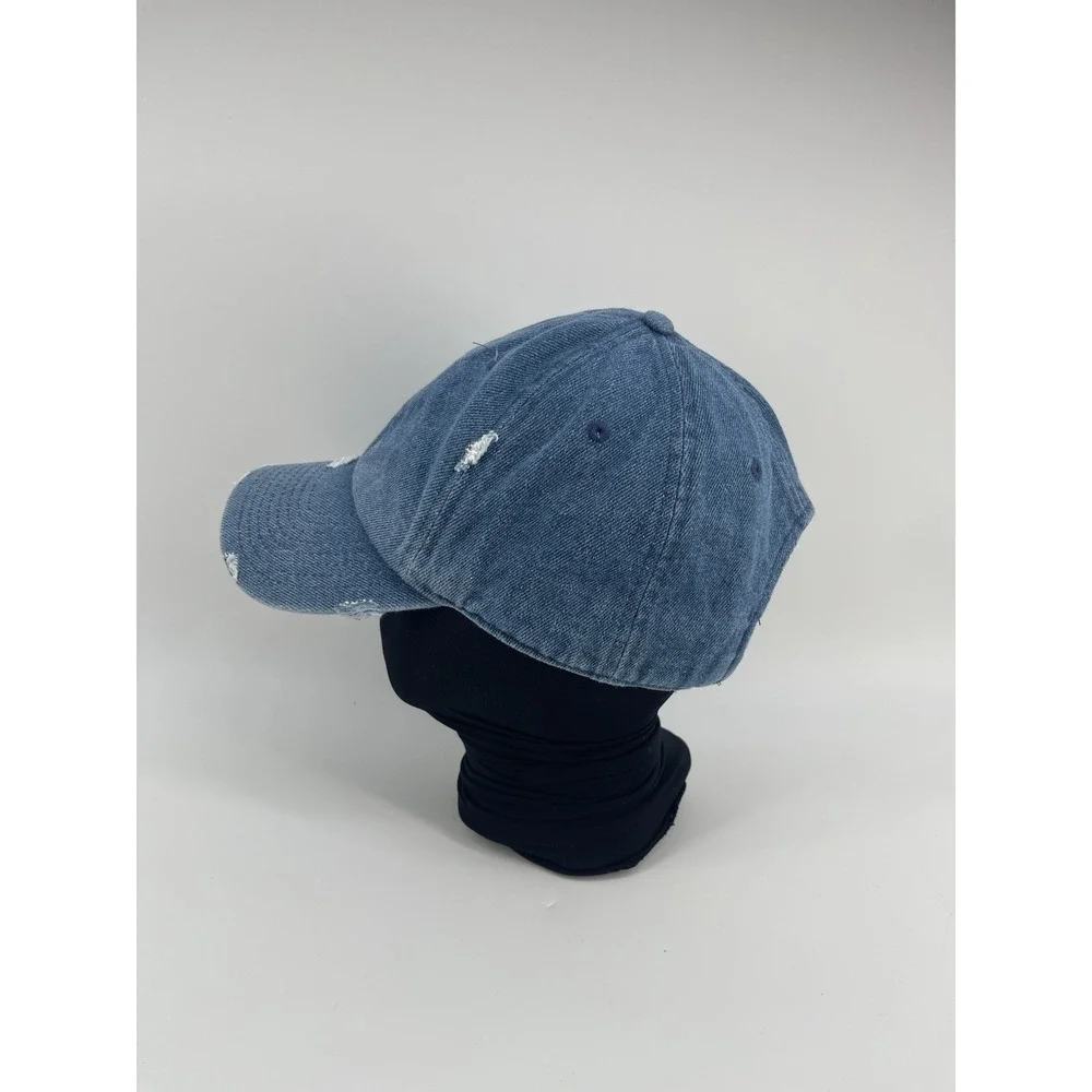 KBETHOS Vintage Distressed Denim Dad Hat Blue‎ Adjustable Cotton Cap Unisex
